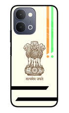 Satyamev Jayate Brown Logo iQOO Z11x 5G Metal Case Back Cover by Casekaro