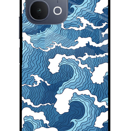 Blue Waves iQOO Z11x 5G Metal Case Back Cover by Casekaro
