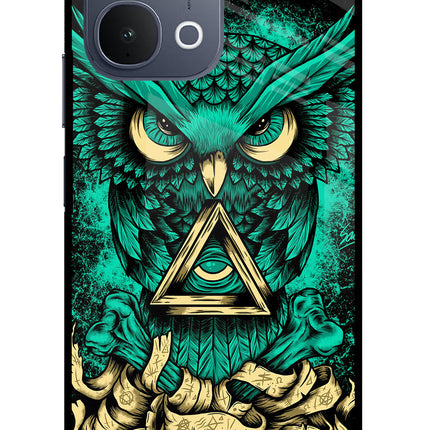 Green Owl iQOO Z11x 5G Metal Case Back Cover by Casekaro
