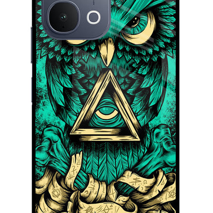 Green Owl iQOO Z11x 5G Metal Case Back Cover by Casekaro