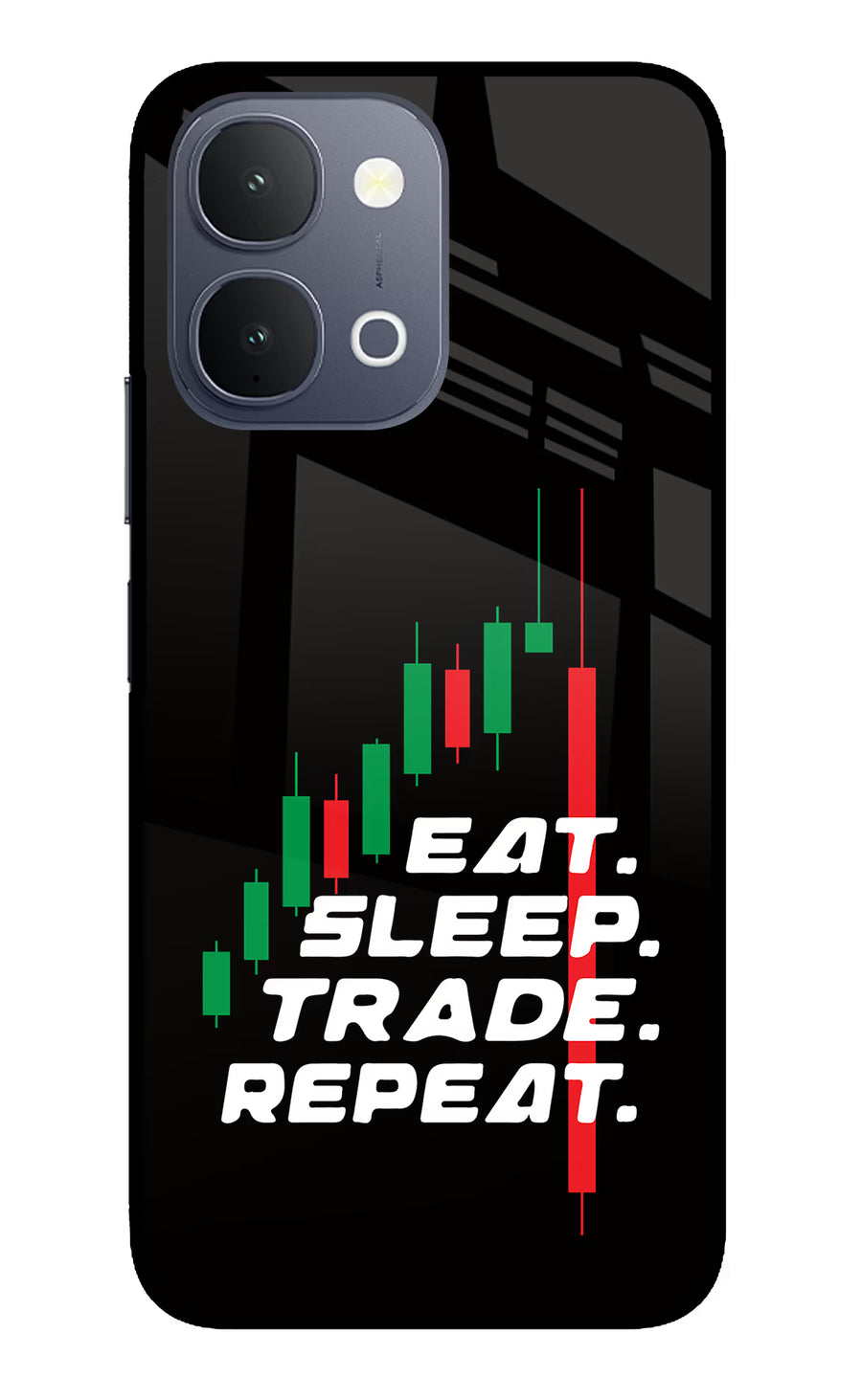 Eat Sleep Trade Repeat iQOO Z11x 5G Back Cover, Metal case