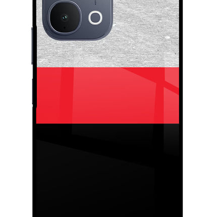 Tri Color Pattern iQOO Z11x 5G Metal Case Back Cover by Casekaro