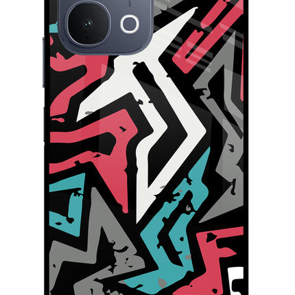 Geometric Graffiti iQOO Z11x 5G Metal Case Back Cover by Casekaro