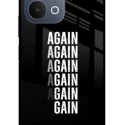 Again Again Gain iQOO Z11x 5G Metal Case Back Cover by Casekaro