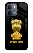 Satyamev Jayate Golden iQOO Z11x 5G Metal Case Back Cover by Casekaro