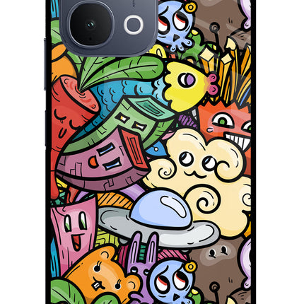 Veggie Doodle iQOO Z11x 5G Metal Case Back Cover by Casekaro