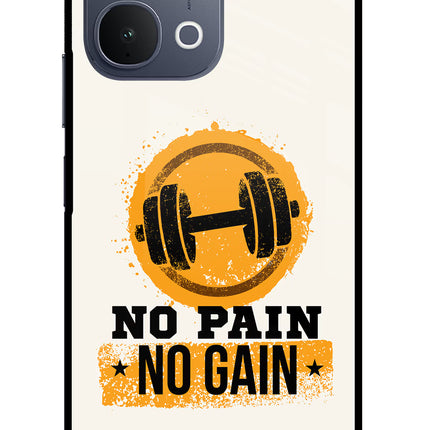 No Pain No Gain iQOO Z11x 5G Metal Case Back Cover by Casekaro