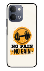 No Pain No Gain iQOO Z11x 5G Metal Case Back Cover by Casekaro