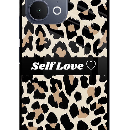Leopard Print Self Love iQOO Z11x 5G Metal Case Back Cover by Casekaro