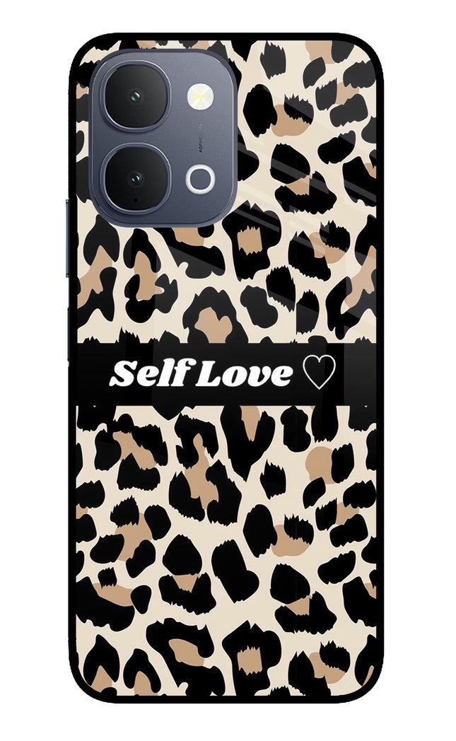 Leopard Print Self Love iQOO Z11x 5G Metal Case Back Cover by Casekaro