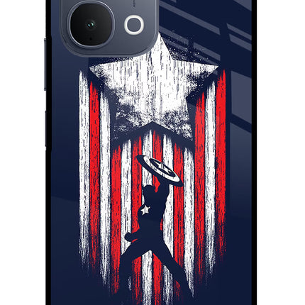 Captain America Marvel Art iQOO Z11x 5G Metal Case Back Cover by Casekaro