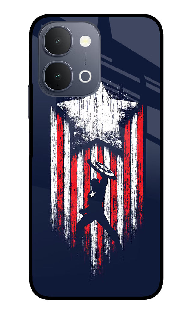 Captain America Marvel Art iQOO Z11x 5G Metal Case Back Cover by Casekaro