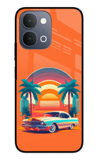 Palm Drive 80s iQOO Z11x 5G Metal Case Back Cover by Casekaro
