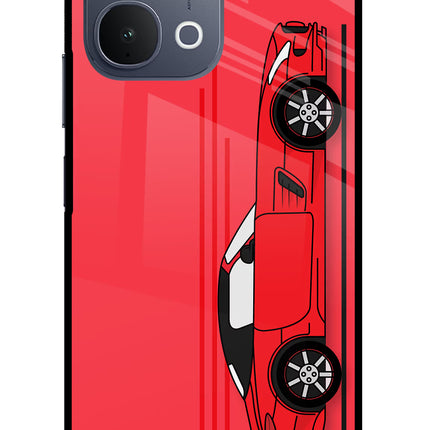 Red Velocity iQOO Z11x 5G Metal Case Back Cover by Casekaro