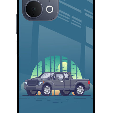 Retro Garage Vibe iQOO Z11x 5G Metal Case Back Cover by Casekaro