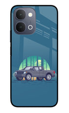 Retro Garage Vibe iQOO Z11x 5G Metal Case Back Cover by Casekaro