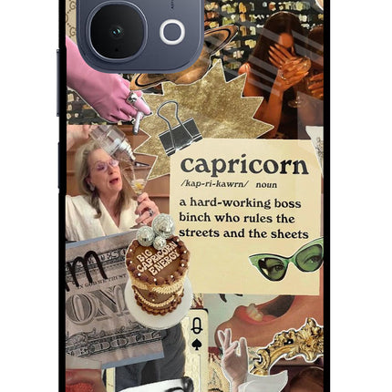 Capricorn Zodiac iQOO Z11x 5G Metal Case Back Cover by Casekaro