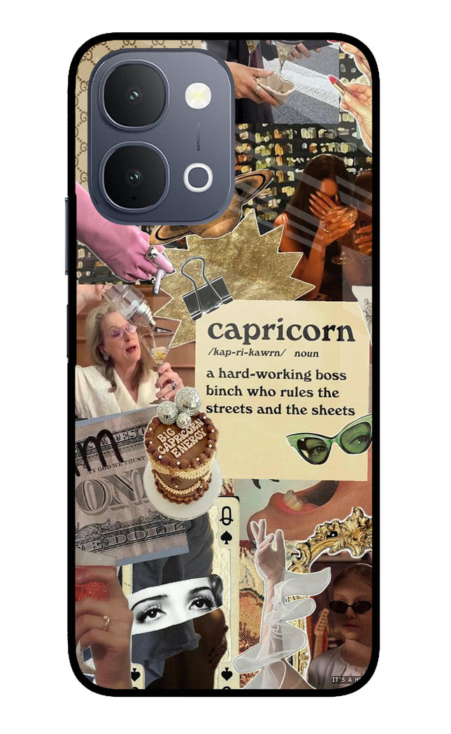 Capricorn Zodiac iQOO Z11x 5G Metal Case Back Cover by Casekaro