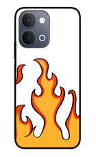 Fired Up – White iQOO Z11x 5G Metal Case Back Cover by Casekaro