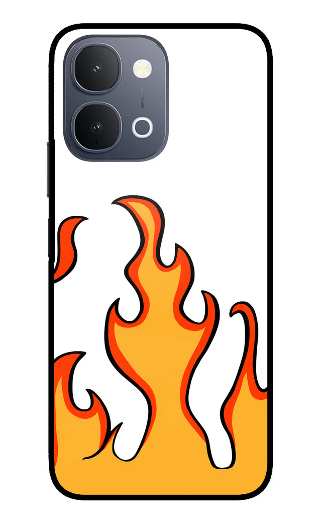 Fired Up – White iQOO Z11x 5G Metal Case Back Cover by Casekaro