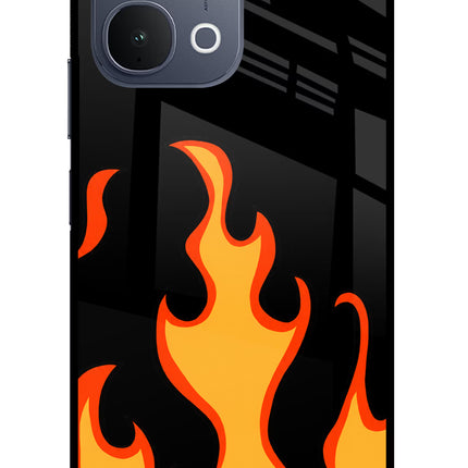 Fired Up – Black iQOO Z11x 5G Metal Case Back Cover by Casekaro