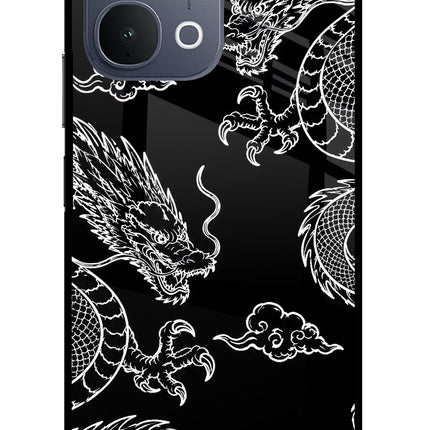 Twin Dragons iQOO Z11x 5G Metal Case Back Cover by Casekaro
