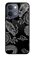 Twin Dragons iQOO Z11x 5G Metal Case Back Cover by Casekaro