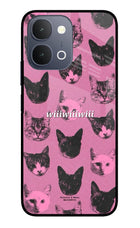 Pink Cats iQOO Z11x 5G Metal Case Back Cover by Casekaro