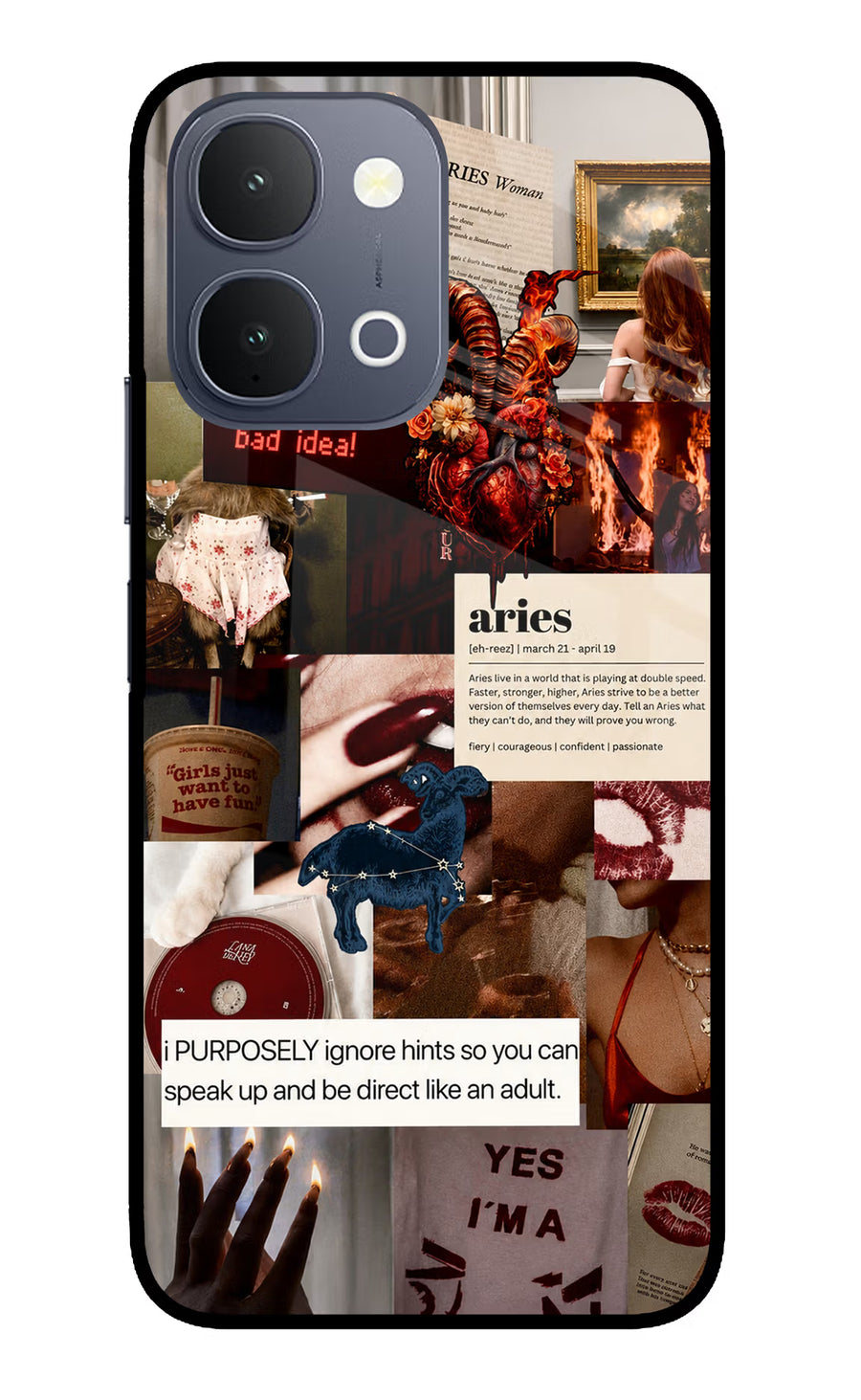 Zodiac Aries iQOO Z11x 5G Back Cover, Metal case