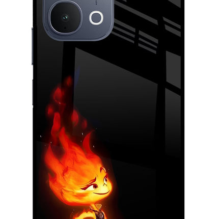 Ember Flame iQOO Z11x 5G Metal Case Back Cover by Casekaro