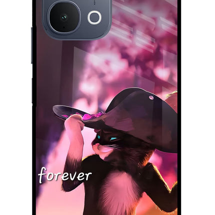 Forever Cat iQOO Z11x 5G Metal Case Back Cover by Casekaro