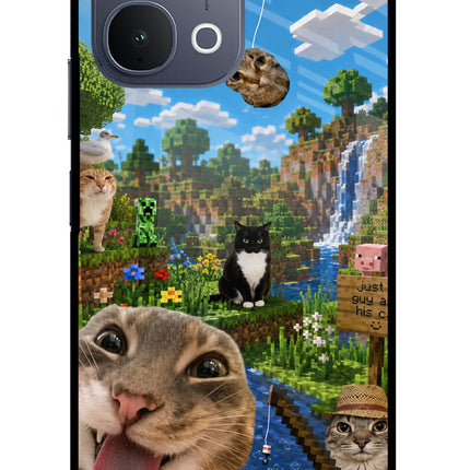 Minecraft Cat Chaos iQOO Z11x 5G Metal Case Back Cover by Casekaro