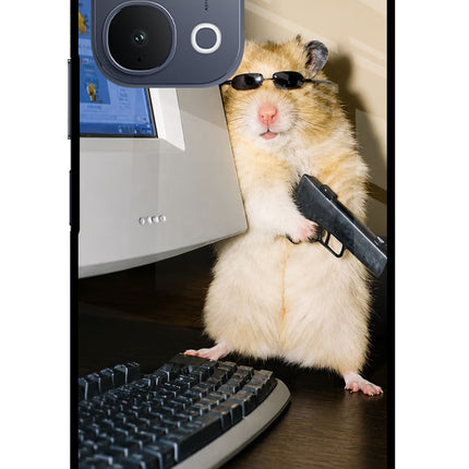 Hacker Hamster iQOO Z11x 5G Metal Case Back Cover by Casekaro