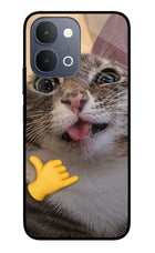 Silly Cat Call iQOO Z11x 5G Metal Case Back Cover by Casekaro