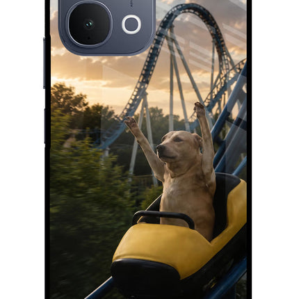 Rollercoaster Dog iQOO Z11x 5G Metal Case Back Cover by Casekaro