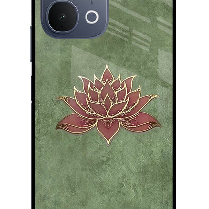 Lotus Grace iQOO Z11x 5G Metal Case Back Cover by Casekaro