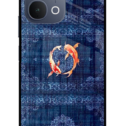 Koi Blue iQOO Z11x 5G Metal Case Back Cover by Casekaro