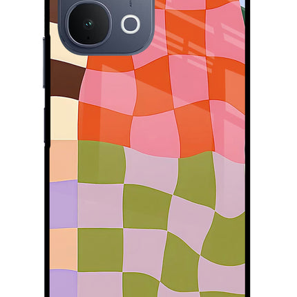 Wavy Grid iQOO Z11x 5G Metal Case Back Cover by Casekaro