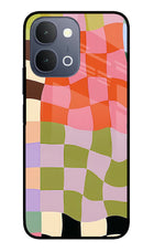 Wavy Grid iQOO Z11x 5G Metal Case Back Cover by Casekaro
