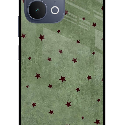 Green Stars iQOO Z11x 5G Metal Case Back Cover by Casekaro