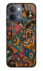 Folk Print iQOO Z11x 5G Metal Case Back Cover by Casekaro