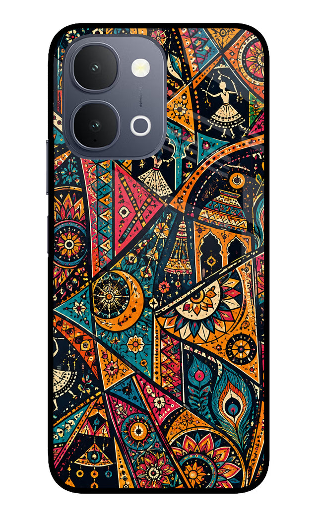 Folk Print iQOO Z11x 5G Metal Case Back Cover by Casekaro