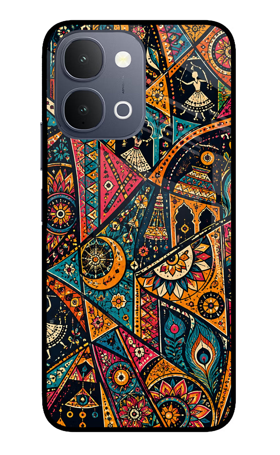 Folk Print iQOO Z11x 5G Back Cover, Metal case