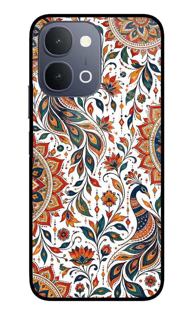 White Mayura iQOO Z11x 5G Metal Case Back Cover by Casekaro