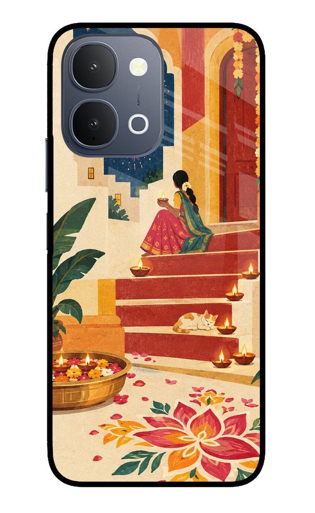 Diwali Rangoli iQOO Z11x 5G Metal Case Back Cover by Casekaro