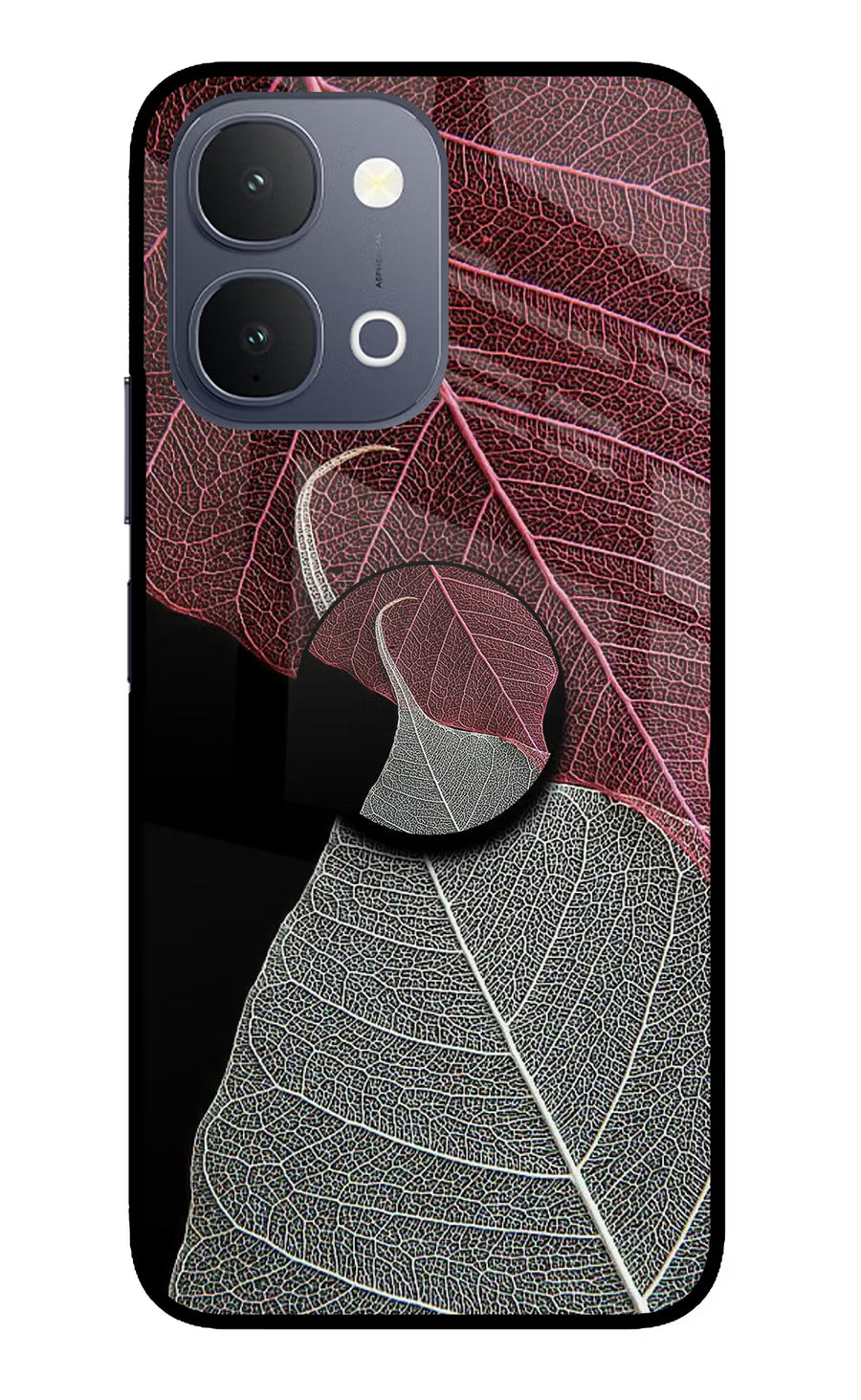 Leaf Pattern iQOO Z11x 5G Pop Case, Metal case