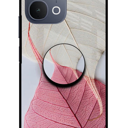 White Pink Leaf iQOO Z11x 5G Pop Case by Casekaro