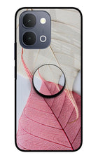 White Pink Leaf iQOO Z11x 5G Pop Case by Casekaro