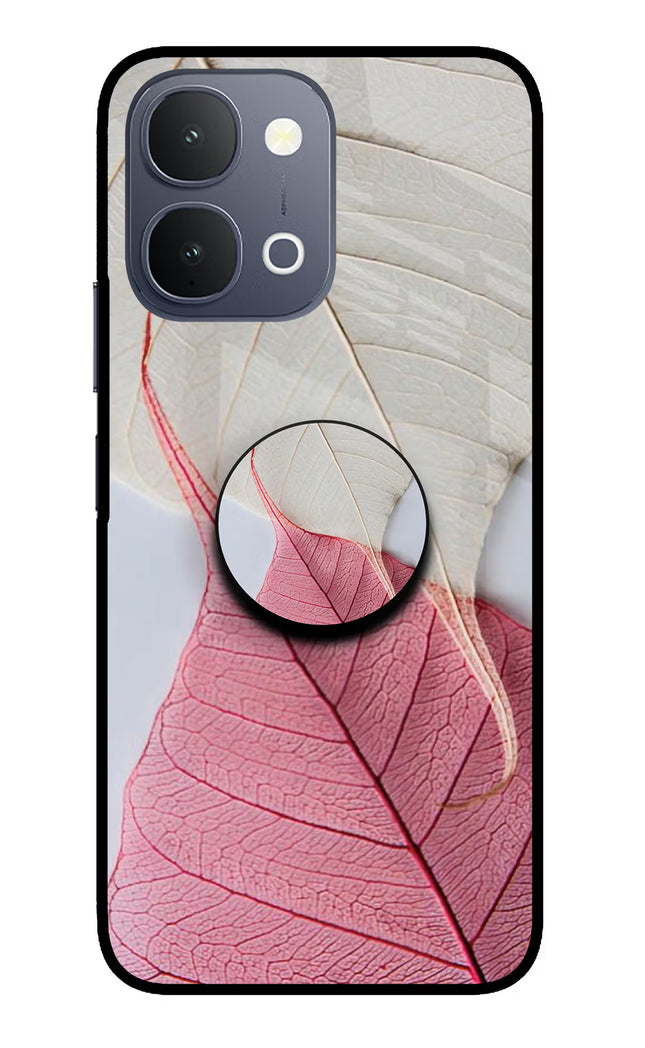 White Pink Leaf iQOO Z11x 5G Pop Case by Casekaro