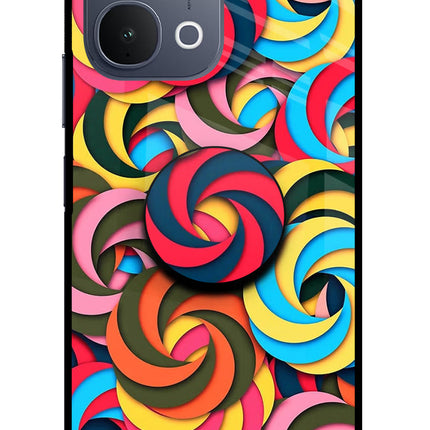 Spiral Pattern iQOO Z11x 5G Pop Case by Casekaro